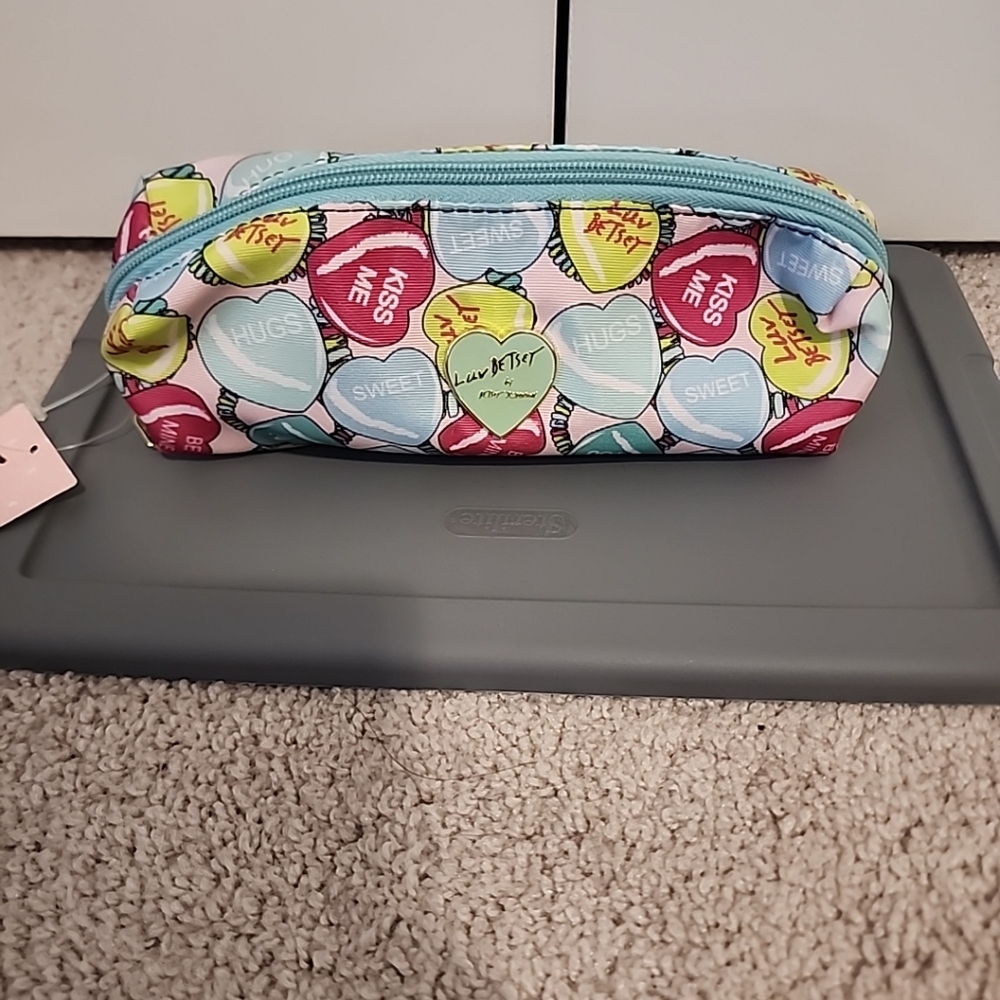 Betsey Johnson Pencil Case Blue/ Multi